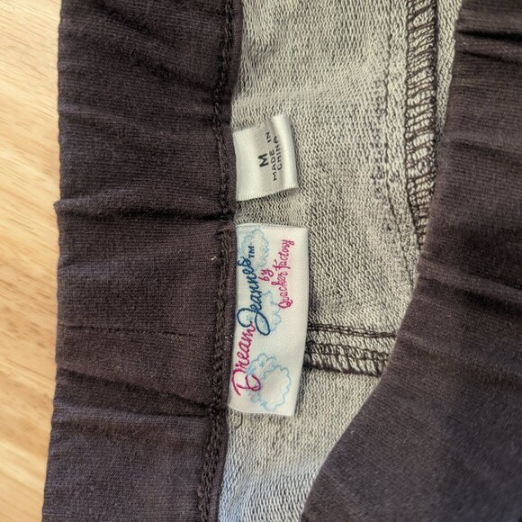 Quacker Factory Dream Jeannes Bootcut Brown Elastic Waist Jeans- Size Medium - Picture 4 of 5